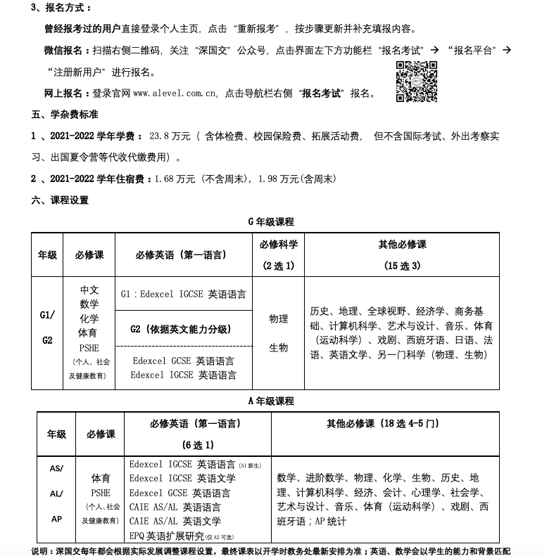 深国交2021年入学考试今天（1月6日）开始开放报名  深国交 备考国交 第2张